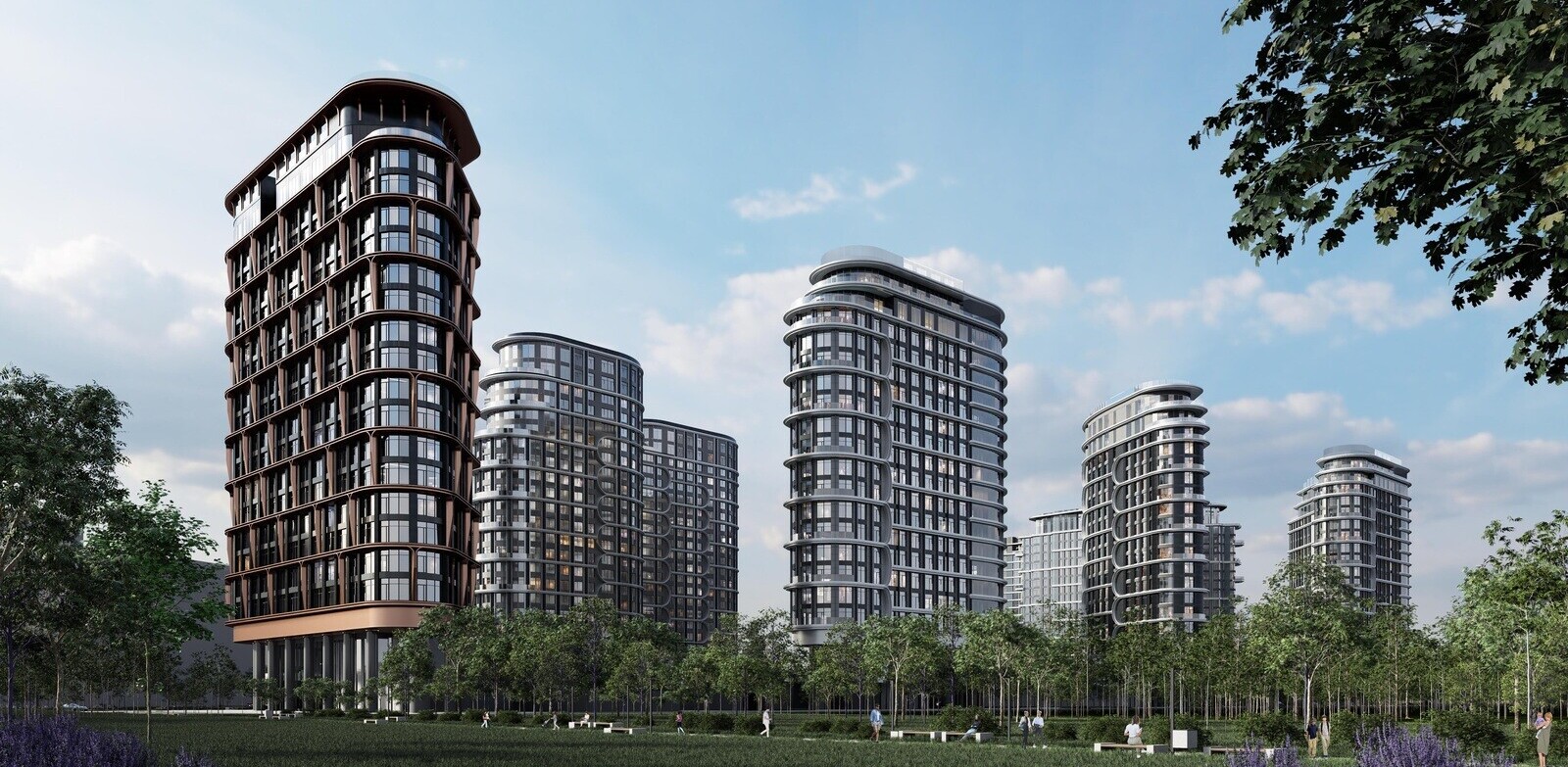 Многофункциональная комплексная жилая застройка, Квартал №7, ЖК «Остров», корпуса 1-4